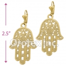 EL 182 Gold Layered Long Earrings